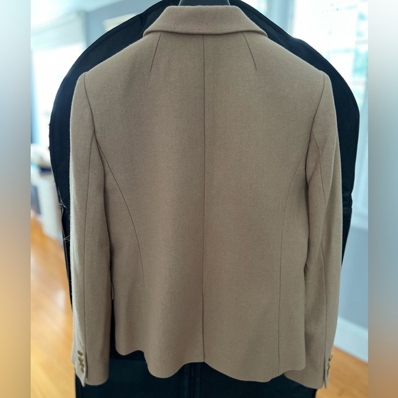 Camel wool schoolboy blazer with brass buttons. J Crew size 4. - Picture 5 of 12